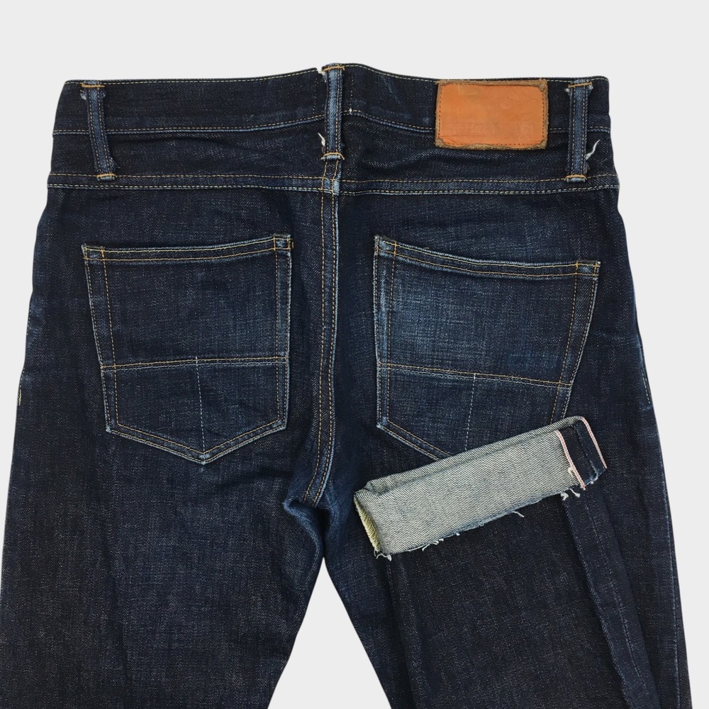 Tellason Ladbroke Grove Slim Tapered White Oak Cone Denim Jeans Mens 31 USA Made